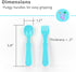 Re-Play Toddler Forks and Spoons Set - 8 Utensils for Kids, Dishwasher & Microwave Safe, Made in USA - A True Blue