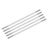 MECCANIXITY 304 Stainless Steel Push Rod Connector M4x140mm Double End Threaded Rod for DIY RC Car, Pack of 5