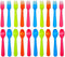 20 Pcs Kids Plastic Utensils Forks and Spoons Set, Reusable Toddler Silverware Cutlery Set, BPA Free