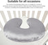 Masyrt Soft Satin Nursing Pillow Cover, Skin Friendly, Washable, Breathable, Breastfeeding Pillow Slipcover Compatible