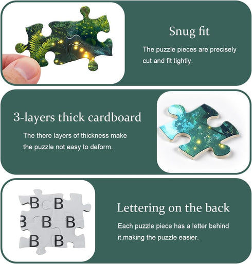 PICKFORU 1000 Impossible Puzzles for Adult Pieces, Magic Forest Fantasy Puzzle,Nature Difficult Challenging Jigsaw