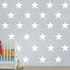 48pcs/Set Large White Stars Vinyl Wall Decor Stickers, DIY White Star Wall Decals for Kids Room