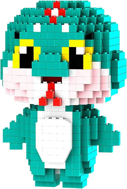 Larcele Micro Building Blocks Animal Set, DIY Mini 3D Toy Bricks, 1034 Dots KLJM-10 (Snake)