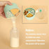 Accmor Formula Dispenser On The Go, Non-Spill Rotating Four-Compartment Formula Container to Go, Milk Powder Snack