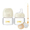COMI Natural Glass Baby Bottles for Breastfeeding Babies,Newborn Anti-Colic Baby Bottle Set