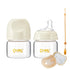 COMI Natural Glass Baby Bottles for Breastfeeding Babies,Newborn Anti-Colic Baby Bottle Set