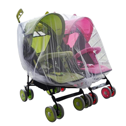 Twin Baby Double Stroller Net Sun Shades, Universal Breathable Travel Outdoor Protective Cover for Seats, Bassinets,