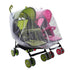 Twin Baby Double Stroller Net Sun Shades, Universal Breathable Travel Outdoor Protective Cover for Seats, Bassinets,