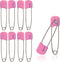 Lxnoap 10 pcs Cloth Diaper Pins Stainless Steel Traditional Safety Pin (Pink)