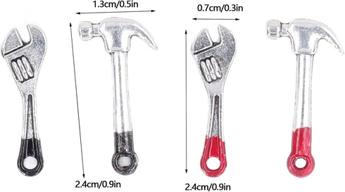 VBESTLIFE Dollhouse Repair Tools, 20pcs Mini Dollhouse Wrench Hammer Kit