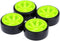 GoolRC 4PCS/Set Hard Tyre Replacement for 1/10 Drift Car, Compatible with Traxxas HSP Tamiya HPI Kyosho (Green)