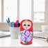 TOYANDONA Russian Nesting Dolls for Kids, Wood Matryoshka Doll Stacking Nested Set, Handmade Girl-Pattern Toys