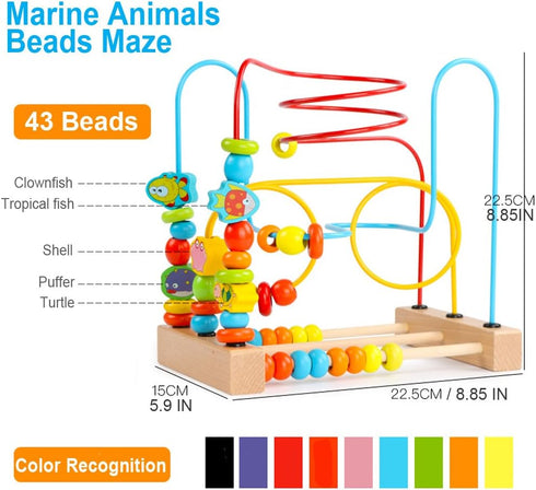 Timy First Bead Maze - Educational Wooden Toy for Toddlers