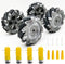DIY Mecanum Wheel Robot Kit Parts, 4WD Omnidirectional Wheels Smart Robot Car Chassis Educational Toy