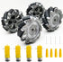 DIY Mecanum Wheel Robot Kit Parts, 4WD Omnidirectional Wheels Smart Robot Car Chassis Educational Toy