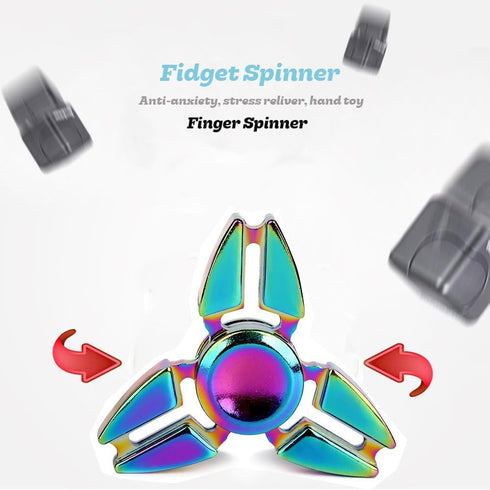 7 Pack-Anxiety SCIONE Metal Fidget Spinner for Kid Adult, Sensory Hand Fidget Toy Toys Stress Relief Reducer-Party