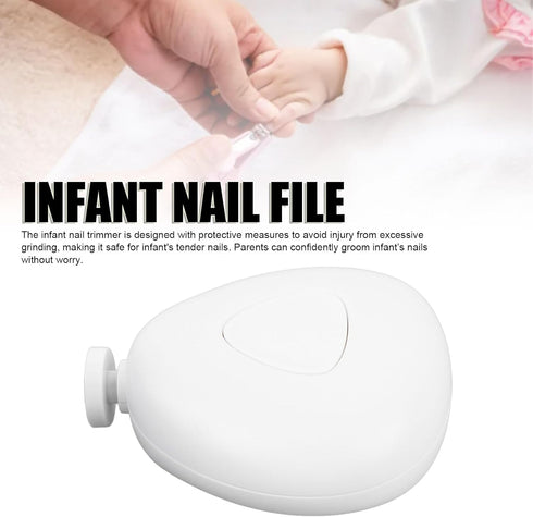 Trimmer 6 Electric Infant Nail Scratch Proof Safety Low Noise Portable Battery Operated Infant Nail File Grooming Kit
