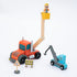 14 3 5 umu Construction Toy Cars PCS Wooden Kids Mini Vehicles for Toddlers, Compatible to Thomas Train Toys Railway