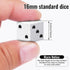 60 16mm Set, Rerdeim Pieces Standard Dice, Bulk White Opaque Black Pips Six Sided Dice for Rolling, Group Event, Board