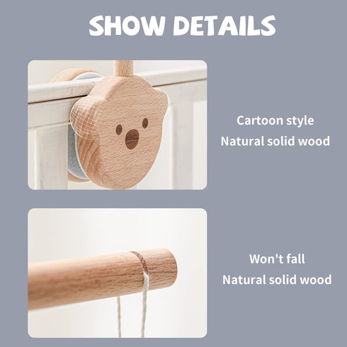 28-33inch Baby Crib Mobile Arm,HBM Wooden Mobile Arm for Crib Mobile Hanger for Crib Baby Girl Nursery Decor