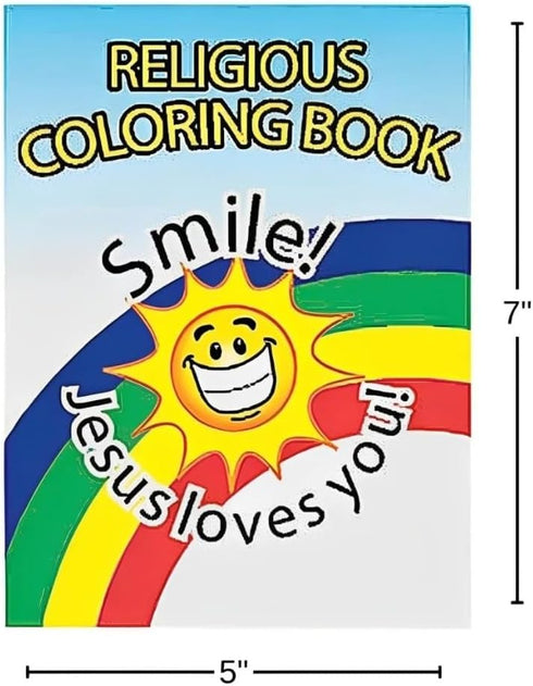 Set 72 Fun Express Bible Coloring Book for Kids of - Christian Coloring Books for Sunday School Prizes & VBS Activities