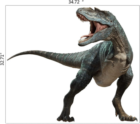 Kiddale T-Rex Giant Wall Stickers, Removable Peel and Stick Dinosaur Wall Decals for Kids, Bedroom, Living Room