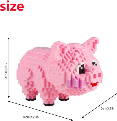 Larcele Micro Pig Building Blocks Mini Toy Bricks, 1547 Pieces KLJM-02 (Model 558)