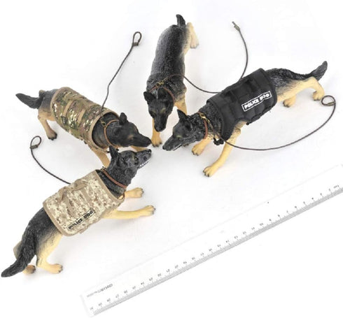YEIBOBO 1:6 Action Figure Accessories - German Shepherd Police Dog Toy