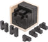 Wooden Brain Teaser Puzzle, Skills Builder Educational Toy for Kids and Adults (Black T and H Shape)