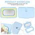 LNQ LUNIQI Baby Wipes Warmer Portable Baby Wet Wipes Dispenser Fast Heating Wipes Warmer for Home Car Travel Blue