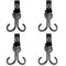 DEIHAALEN Double Stroller Hooks, 4 Pack Car Seat Hook, Adjustable Hook, Stroller Hanger