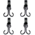 DEIHAALEN Double Stroller Hooks, 4 Pack Car Seat Hook, Adjustable Hook, Stroller Hanger