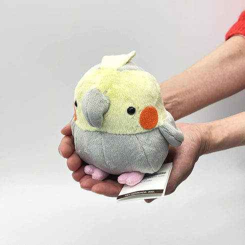 Soft and Downy Medium Bird Stuffed Toy Doll, Cockatiel Grey, M Size