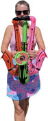 Colorful 22" Saxophone Inflates, 3 Colors Inflatable Musical Instrument for Pretend Play, Birthday Party DJ
