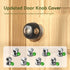 EUDEMON 4 Pack Updated Door Knob Cover, Childproof Safety Lock for Kids, Clear-Black