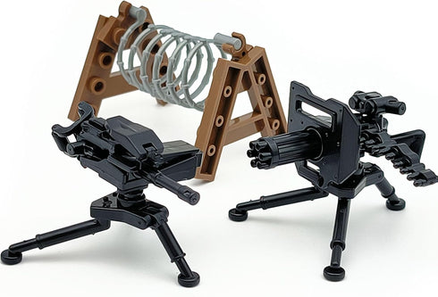 Military Weapon Pack Army Accessories Kits - 200+ pcs Toys Include Camouflage Guns, Shields, E.O.D Suits for Building