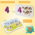 Set 3 4 5 Coogam Numbers and Alphabets Flash Cards - ABC Wooden Letters and Numbers Animal Pattern Board Matching