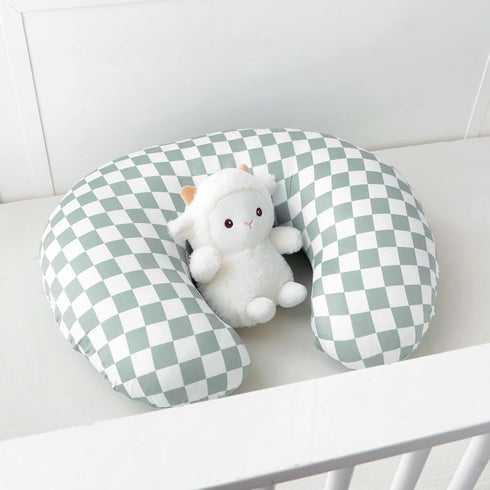1 Pack DILIMI Nursing Pillow Cover, Soft Stretchy Nursing Cover for Breastfeeding Pillow, Reversible Removable Slipover