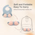 Teasin' Teethers Funny Silicone Baby Bib with Pocket