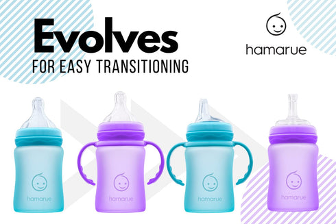 3-in-1 1-3 5 oz) Glass Sippy Cups for Toddlers | Silicone Coated Baby Sippy Cup | Non-Toxic Transition Sippy Cup