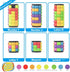 Magic 3D Puzzle Cube, Rainbow Fidget Toys, Educational Games for Kids and Adults