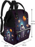 DWVTSLH Backpack Mummy Backpack Astronaut solar system planets Diaper Bag Multifunction Nappy Bags Waterproof Large