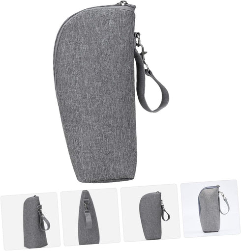 Generic Portable Insulated Bottle Warmer Bag Thermal Pouch for Milk Convenient for Travel Stroller Attachment Easy