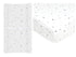 American Baby Company Crib Bedding Bundle Set, Gray Star, 100% Cotton Fitted Crib Sheet & Changing Table Pad Cover