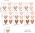 QUCHENG Removable Boho Wall Stickers, 6 Sheets Nursery Decals for Girls Bedroom, Cute Vinyl Murals Decor