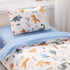 100% Set 3 Set Cotton inosaur Crib Bedding with Cute Animal Printed, Pieces Nursery Bed Decor for Baby Girls and Boys