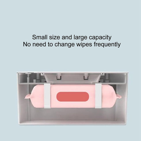 TOPINCN Wipes Warmer Baby Wet Wipes Dispenser, Portable Diaper Wipe Warmer with Night Light and Temperature Display