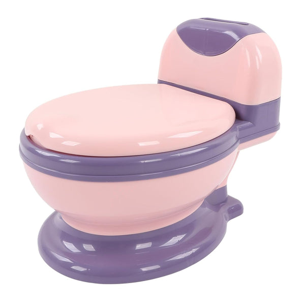 Ergonomic Pinkish Toddler Potty Training Toilet with Detachable Design