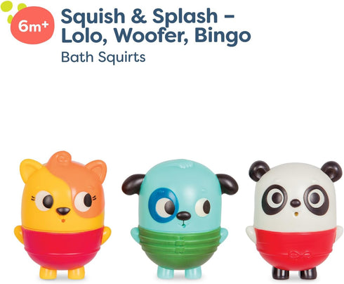 B. toys Mold Free Bath Toys, Squish & Splash, Color-changing Animals, Easy Cleaning Bath Toy for 6 Months +
