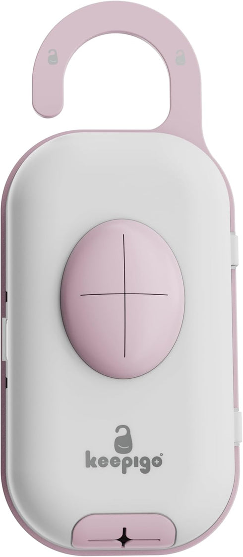 keepigo 3-in-1 | Baby pink Diaper Bag Wipe Dispenser | Portable Diaper Caddy Organizer, Baby Wipe Holder